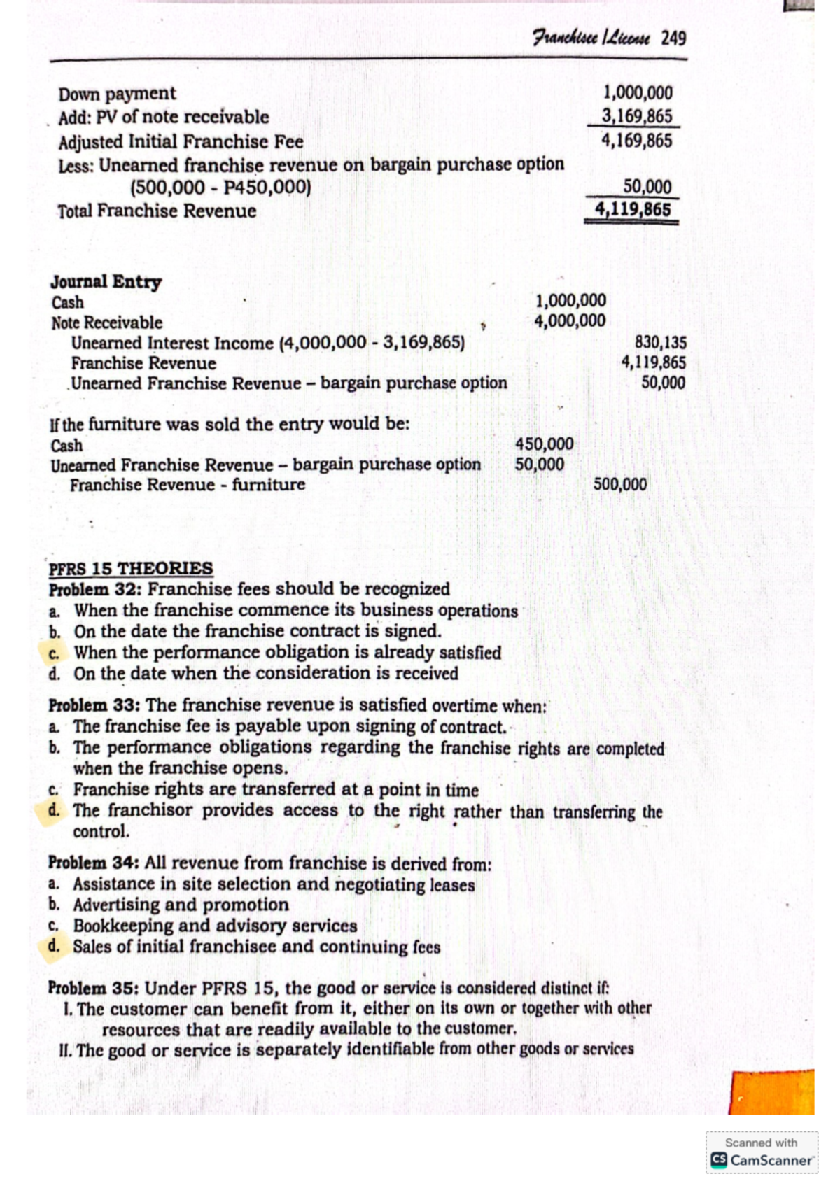 Franchise Revenue Recognition under PFRS 15 - License Notes (DGEGZ ...