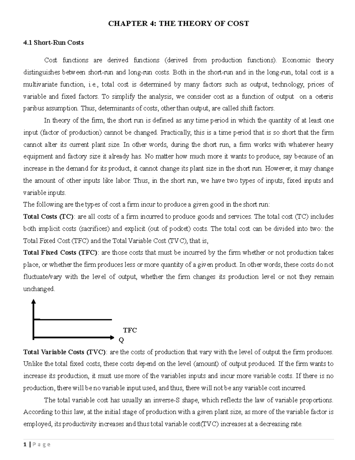 Ch-3 - Theoy of cost - chapter 3 of micro economics detailed lecture ...