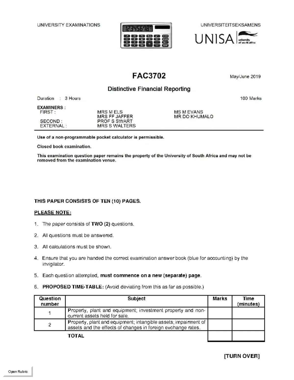 FAC3702 2024 S1 Assignment 1: Property, Plant & Equipment Analysis ...