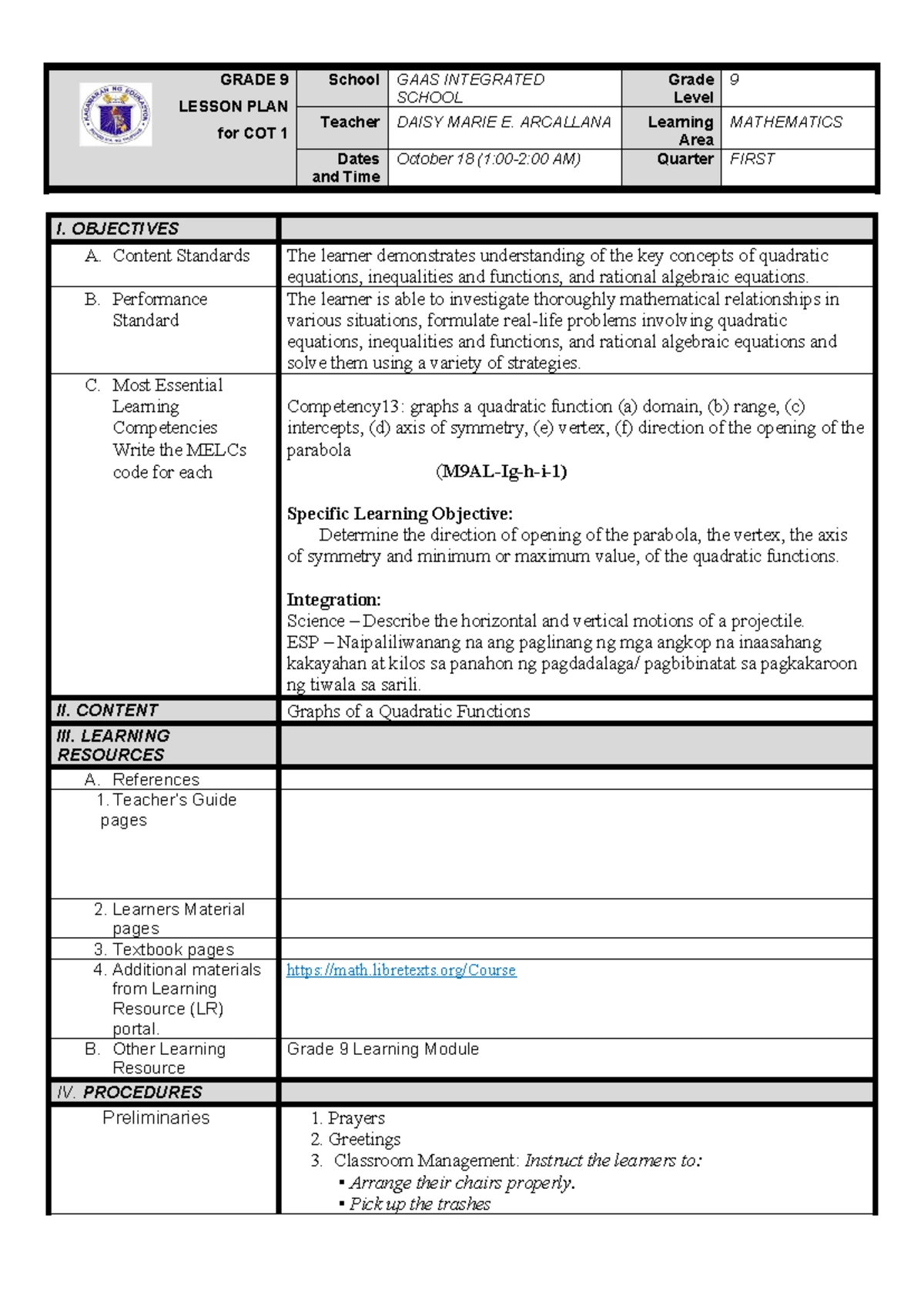 Activity-2-3 - Summary Secodary Education - Masias, Famela G. BSEd Math ...