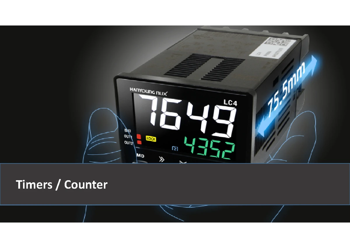PLC Timers and Counters: A Comprehensive Guide (Topic 3) - Studocu