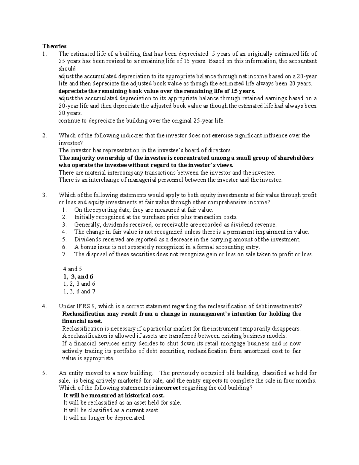 MOCK 3rd Exam Review with Answers - ACCT 101 - ACCOUNTING - Studocu