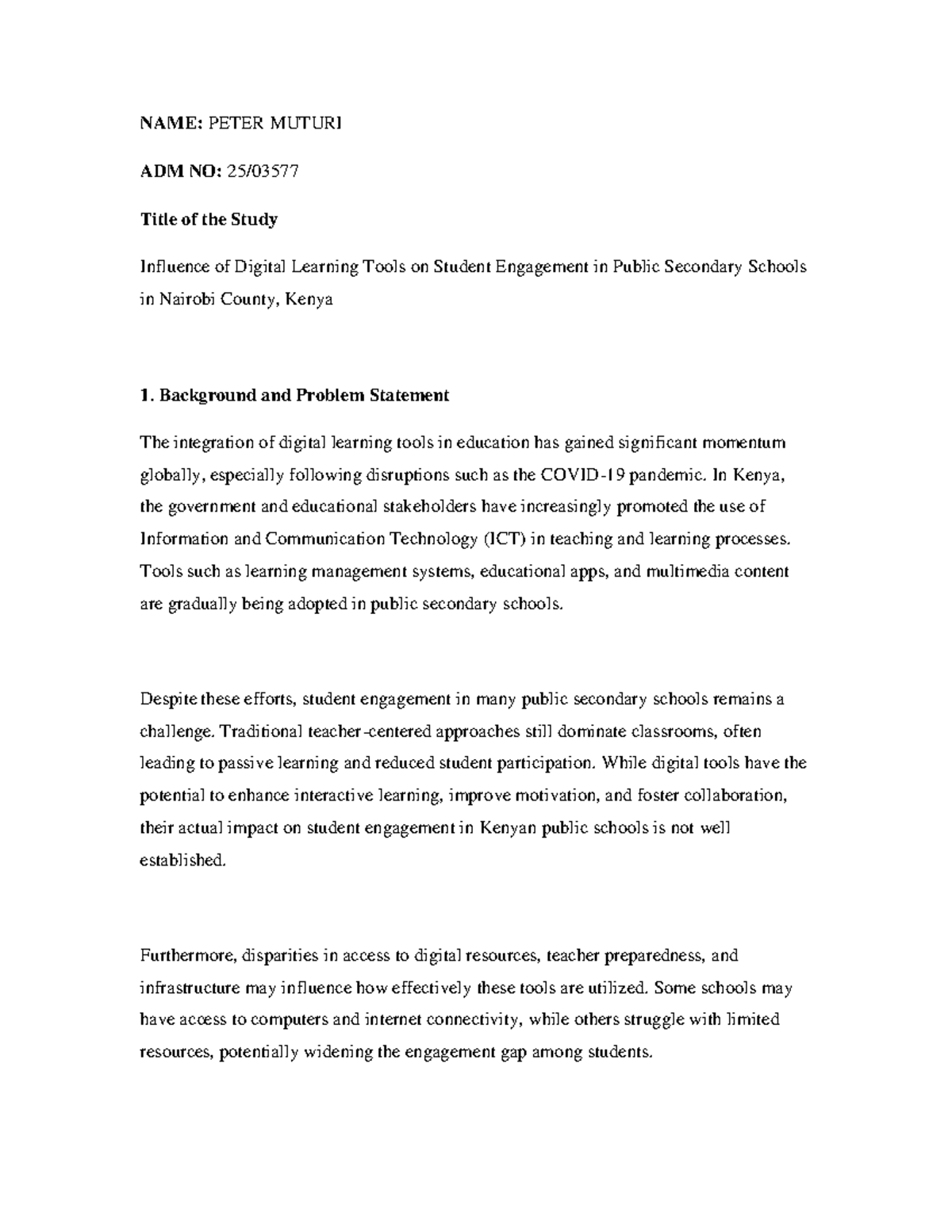 Influence of Digital Learning Tools on Student Engagement in Public ...