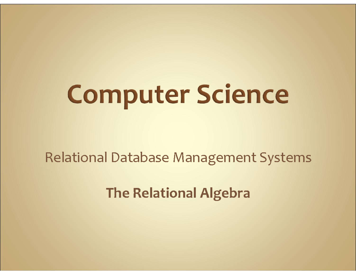 Relational Algebra 2023 112811 - Relational Database Management Systems ...