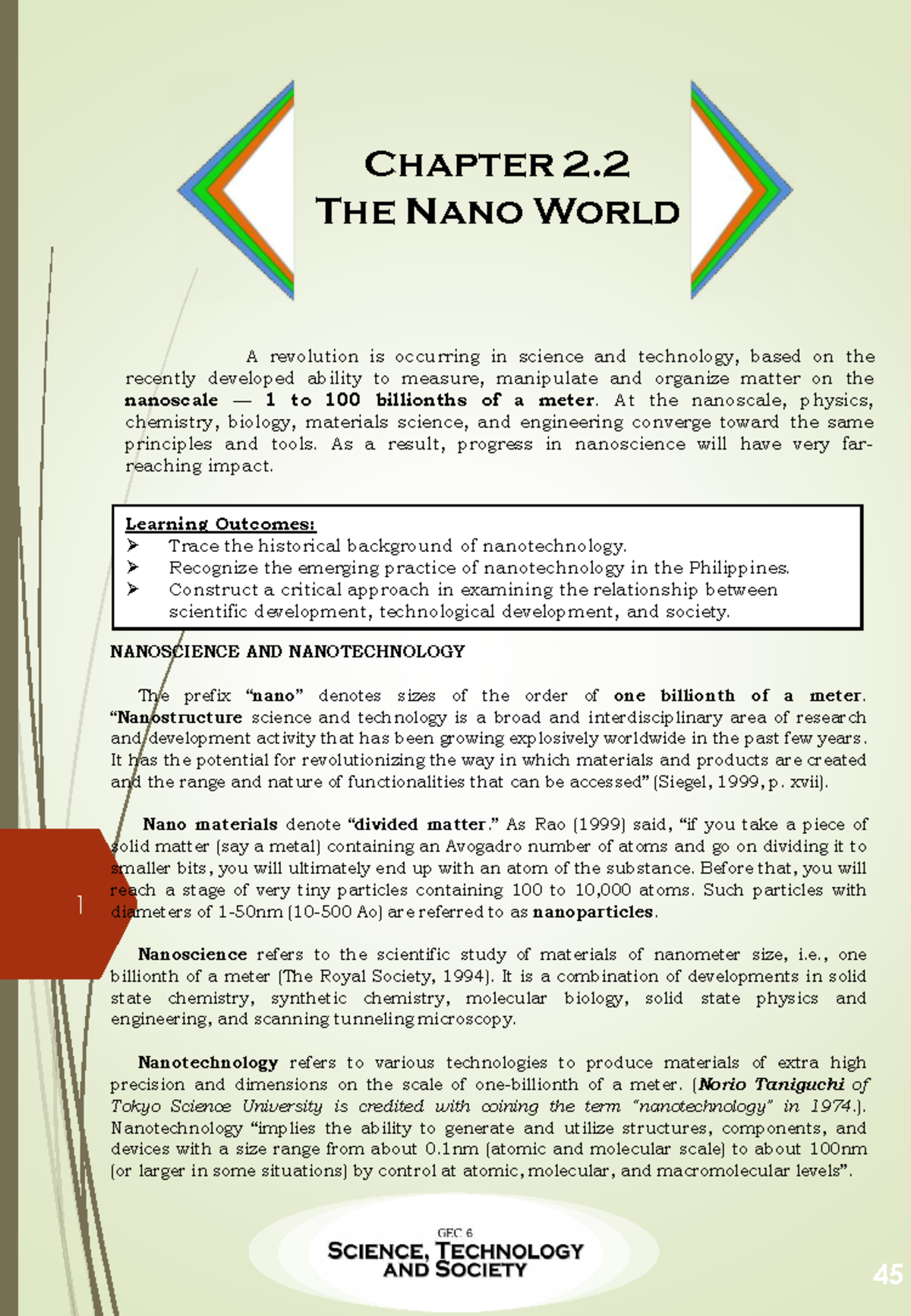 Chapter 2.2: The Nano World - Exploring Nanotechnology's Impact (STS ...