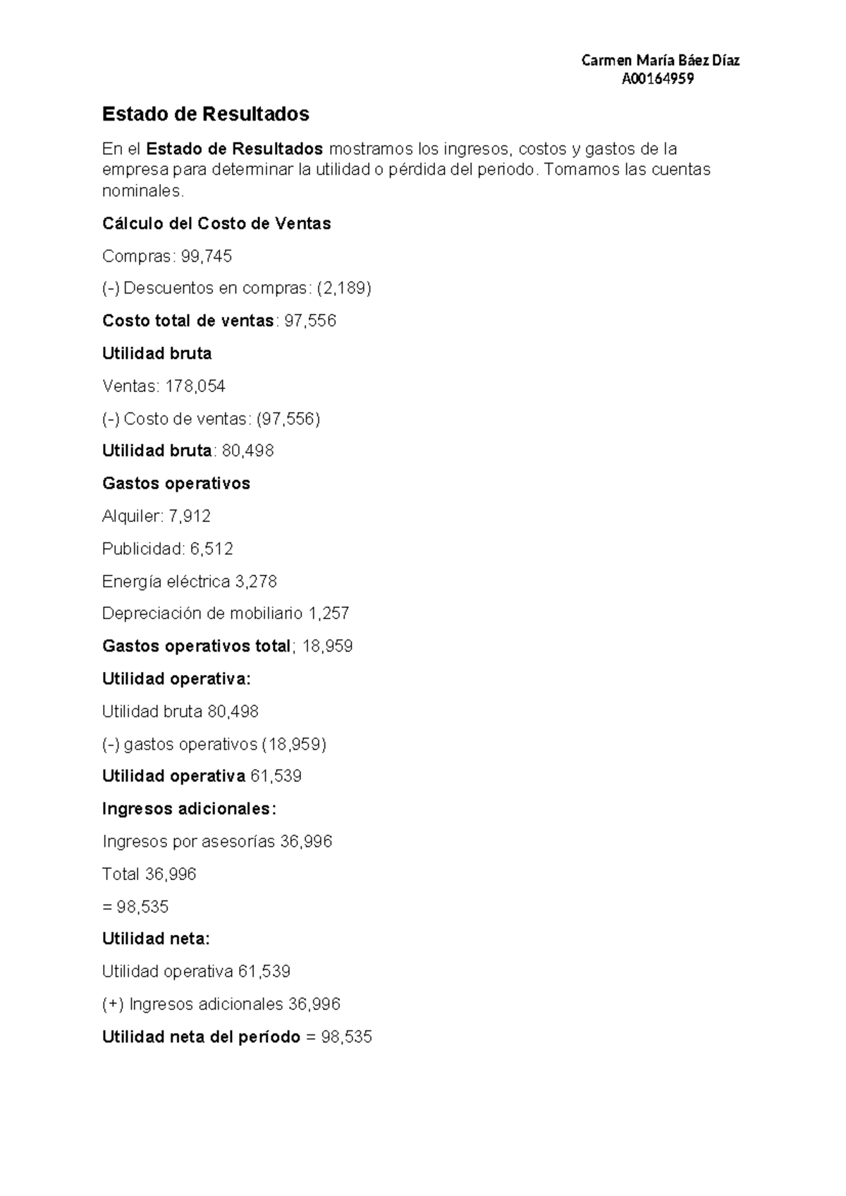 Estado de Resultados - contabilidad 1. ordenar procesos de contabilidad ...