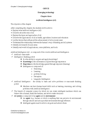 Emerging Technology Overview: GBTEC EMTE101 Chapter 1 Notes - Studocu