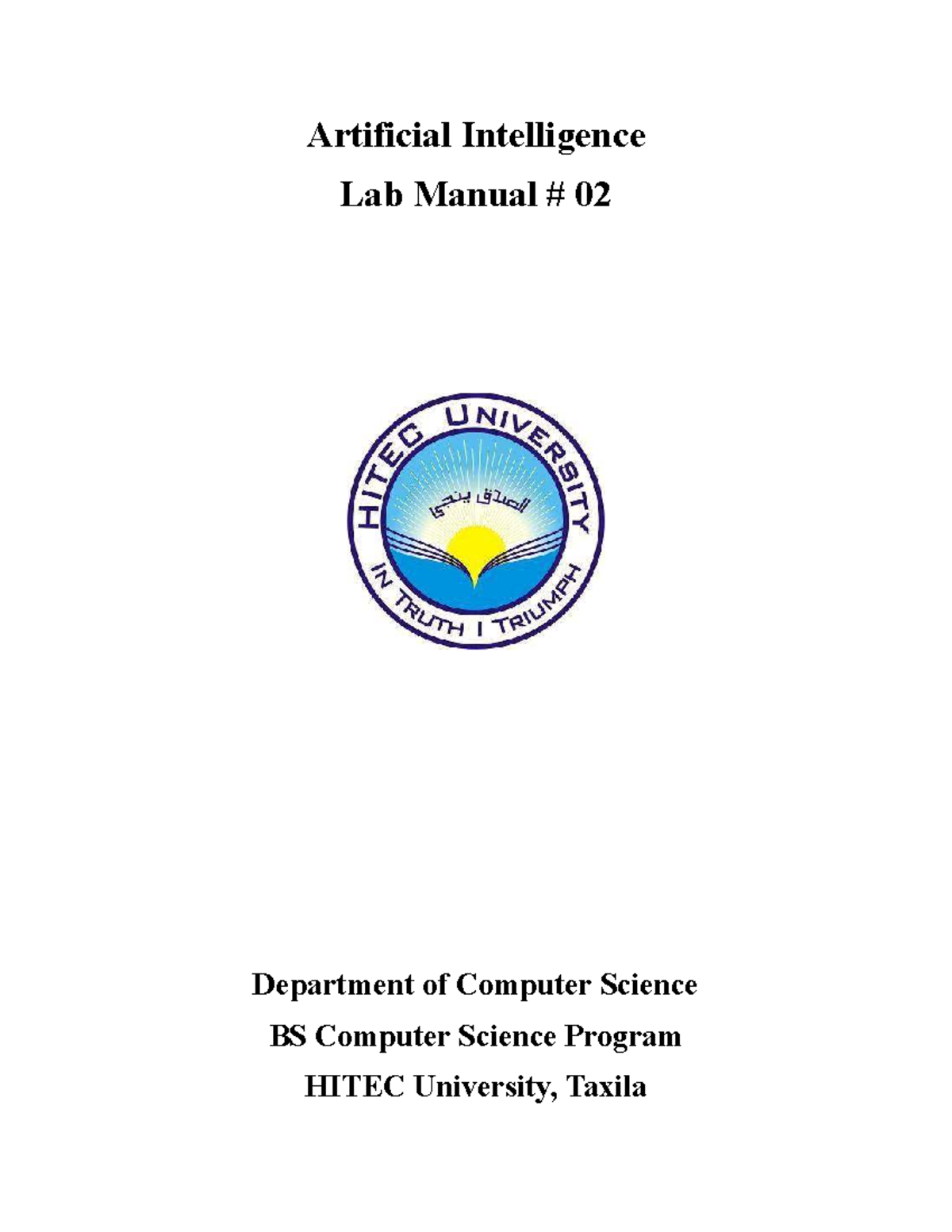 AI Agents Implementation Lab Manual - CS BS Program (Experiment 02 ...