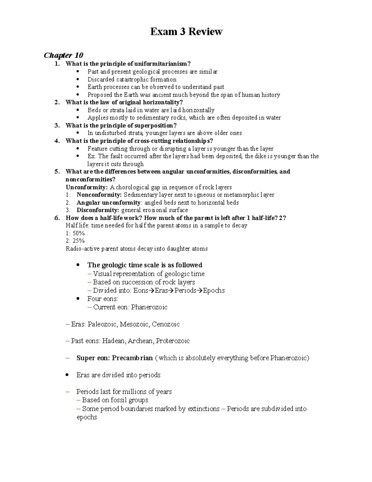 Exam 3 Review-fixed - exam 3 outline has most answers - Exam 3 Review ...