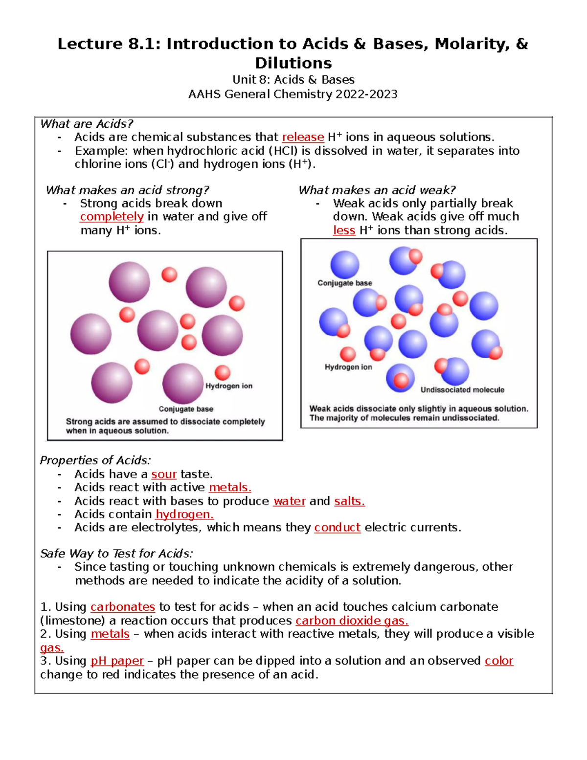 4.8 Acid-Base Reactions: Understanding Proton Transfers and Equilibria -  Studocu, image size:1200x1553