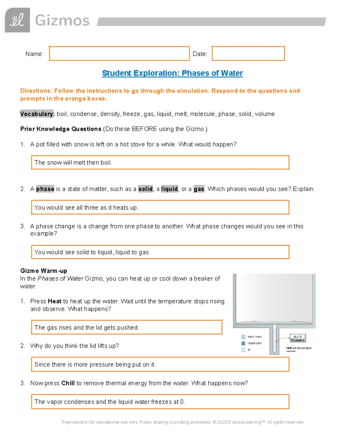 Chapter+8+Review - Chapter 8 review. Chem - Name Date _________ Class ...