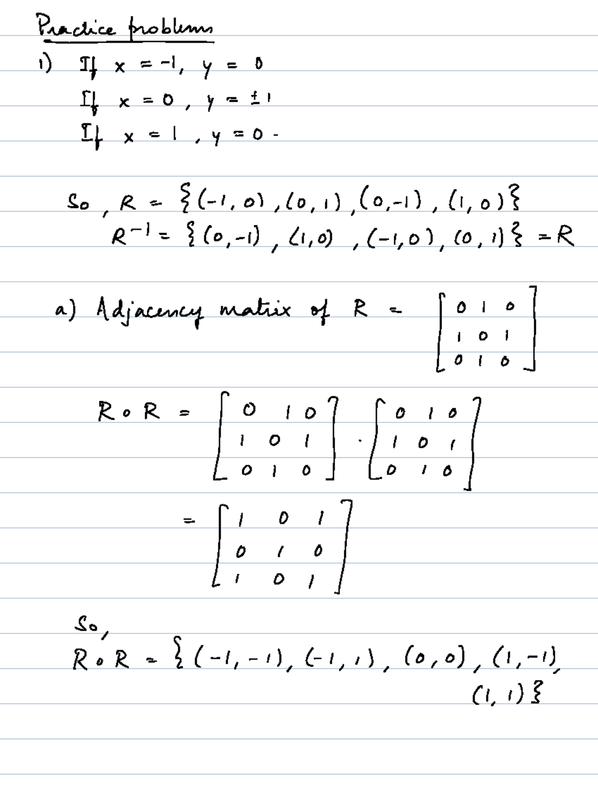 Equivalence Relations and Induction Proofs - Math Notes (Course Code ...