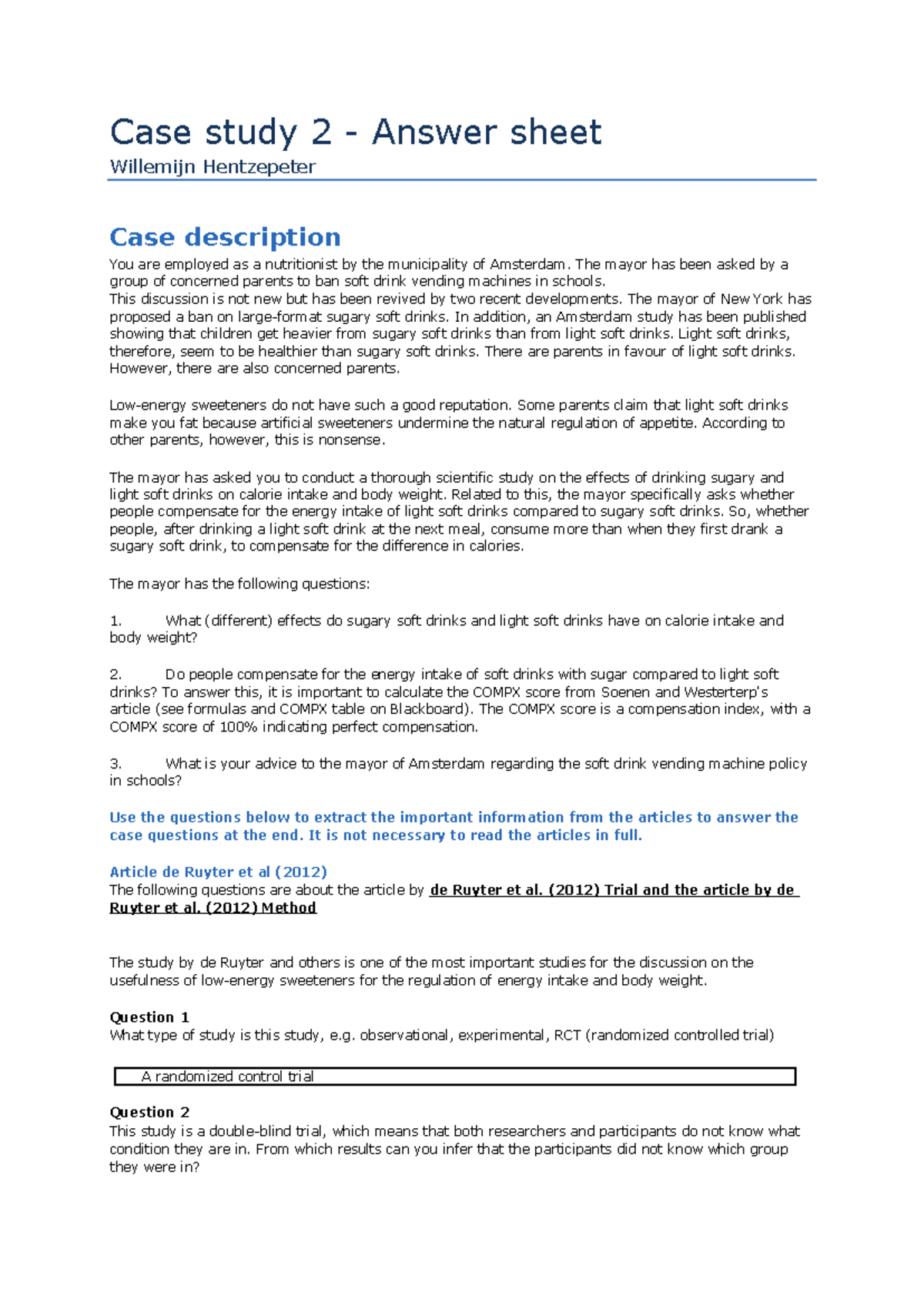 case study answer format upsc