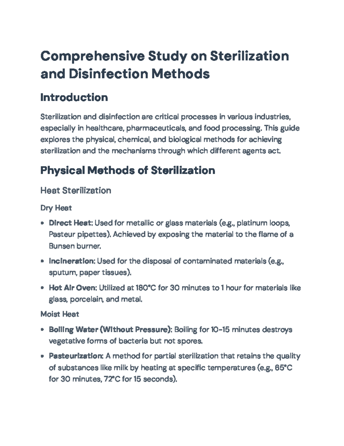 Comprehensive Guide to Sterilization and Disinfection Methods ...