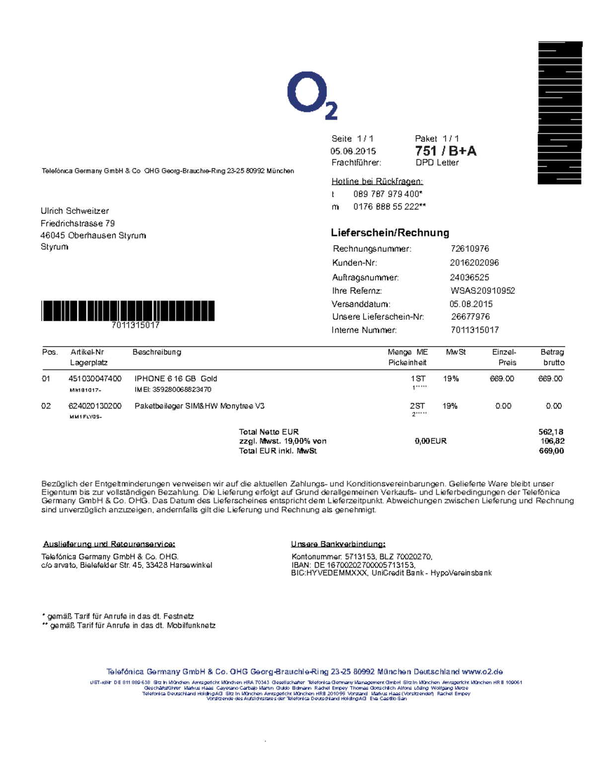 O2 germny - sdcsc - Ulrich Schweitzer Friedrichstrasse 79 46045 ...