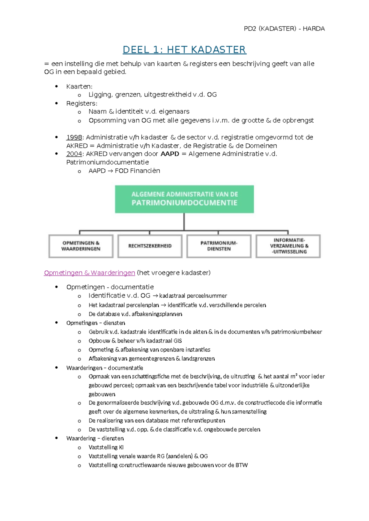PD2 (KADASTER) HARDA: Inzicht in de Patrimoniumdocumentatie en ...