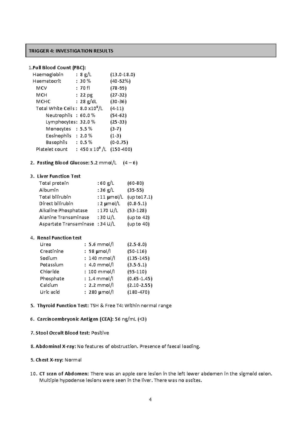 TRIGGER 4: PBL 5 Y1C2 2526 - Investigation Results Summary - Studocu