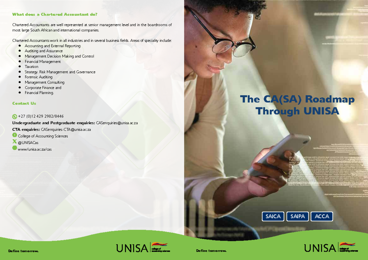 Chartered Accountant Roles & Responsibilities - UNISA CAS Flow Chart ...