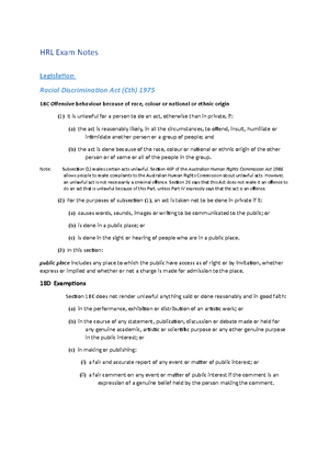 LA1027 - Human Rights Law - Exam Notes - 1 st part – 5 short answer ...