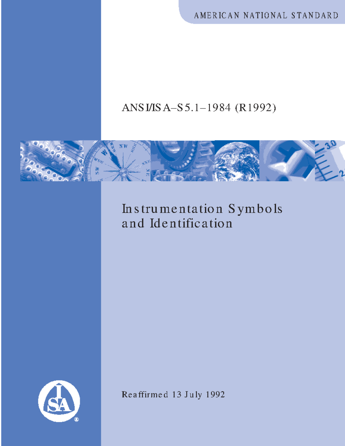 ANSI-ISA-S5 Instrumentation Symbols and Identification Standards - Studocu