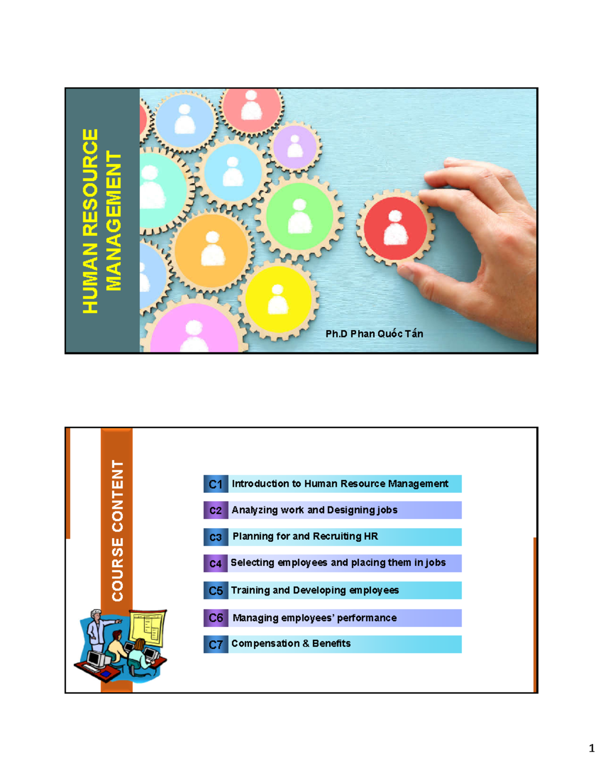 HUMAN RESOURCE MANAGEMENT PH.D - CHAPTER 1 COURSE CONTENT - Studocu