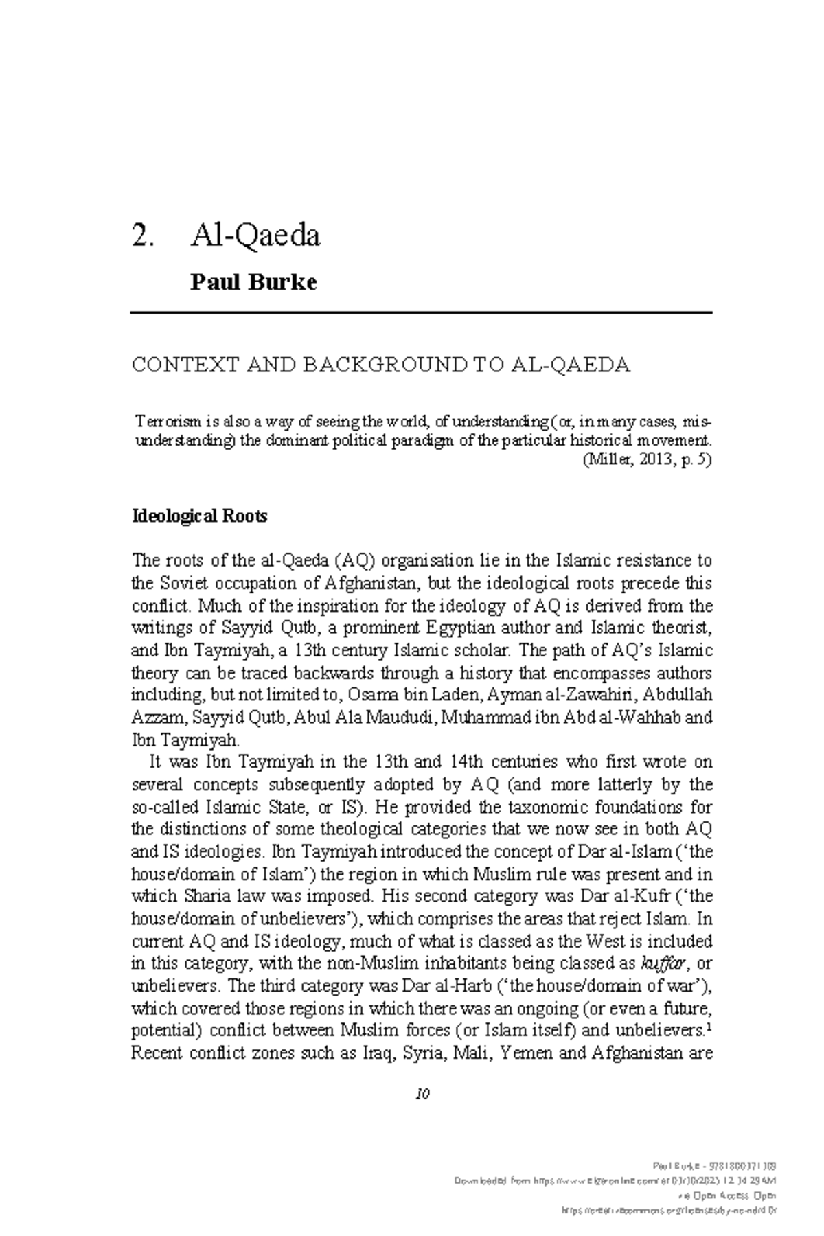 Understanding the Ideological Roots of AQ: A Study on Terrorism (Course ...