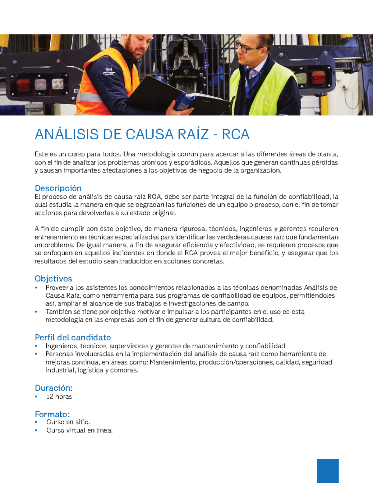Análisis de Causa Raíz (RCA) - Curso Integral de Confiabilidad - Studocu