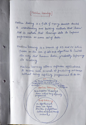 Machine learning notes unit1 - Machine learning Unit 1 What is Machine ...