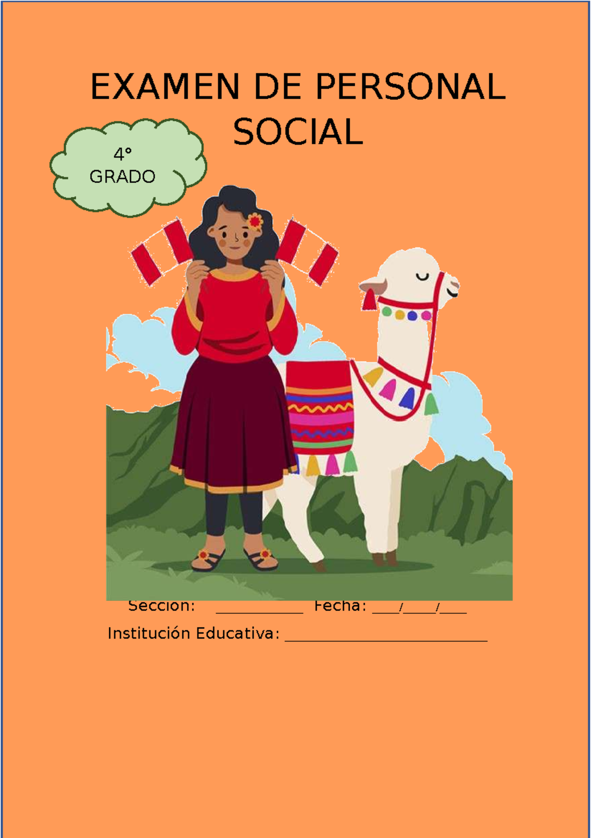 Examen diagnóstico de Personal Social 4° - Studocu