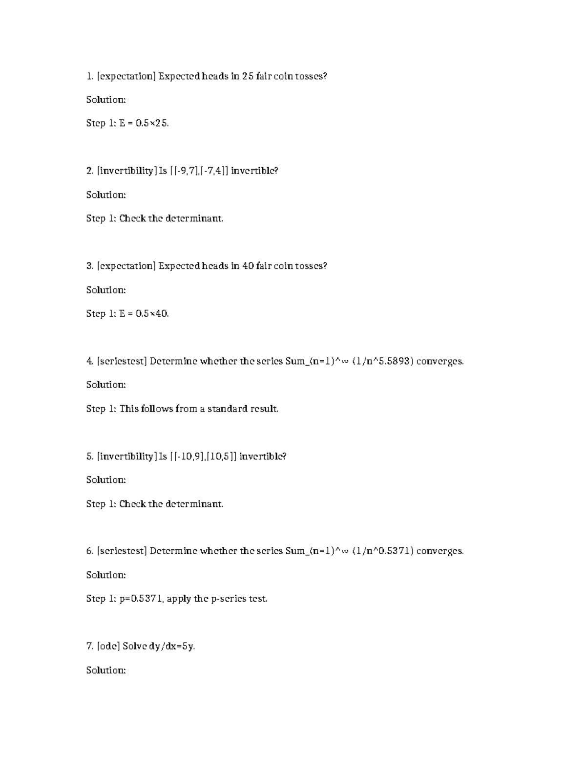 Math 9655/9657: Expected Values & Series Convergence Solutions - Studocu