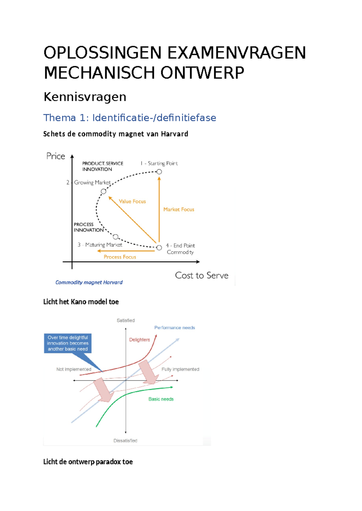 Examenvragen Mechanisch Ontwerpen (MECH101) - Oplossingen en Antwoorden ...