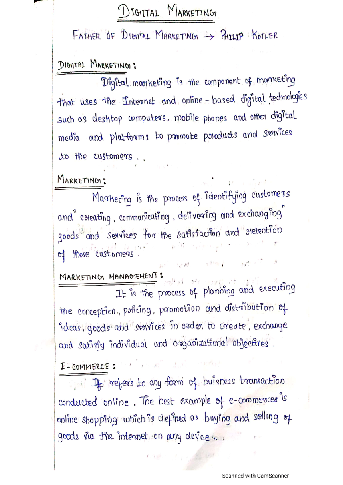 DM 101: Comprehensive Digital Marketing Notes and Strategies - Studocu