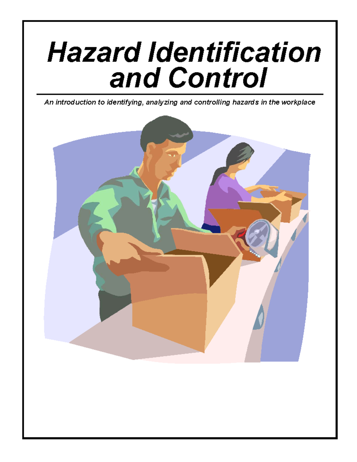 H&S Lesson 13-14-15: Hazard Identification & Control Workbook - Studocu