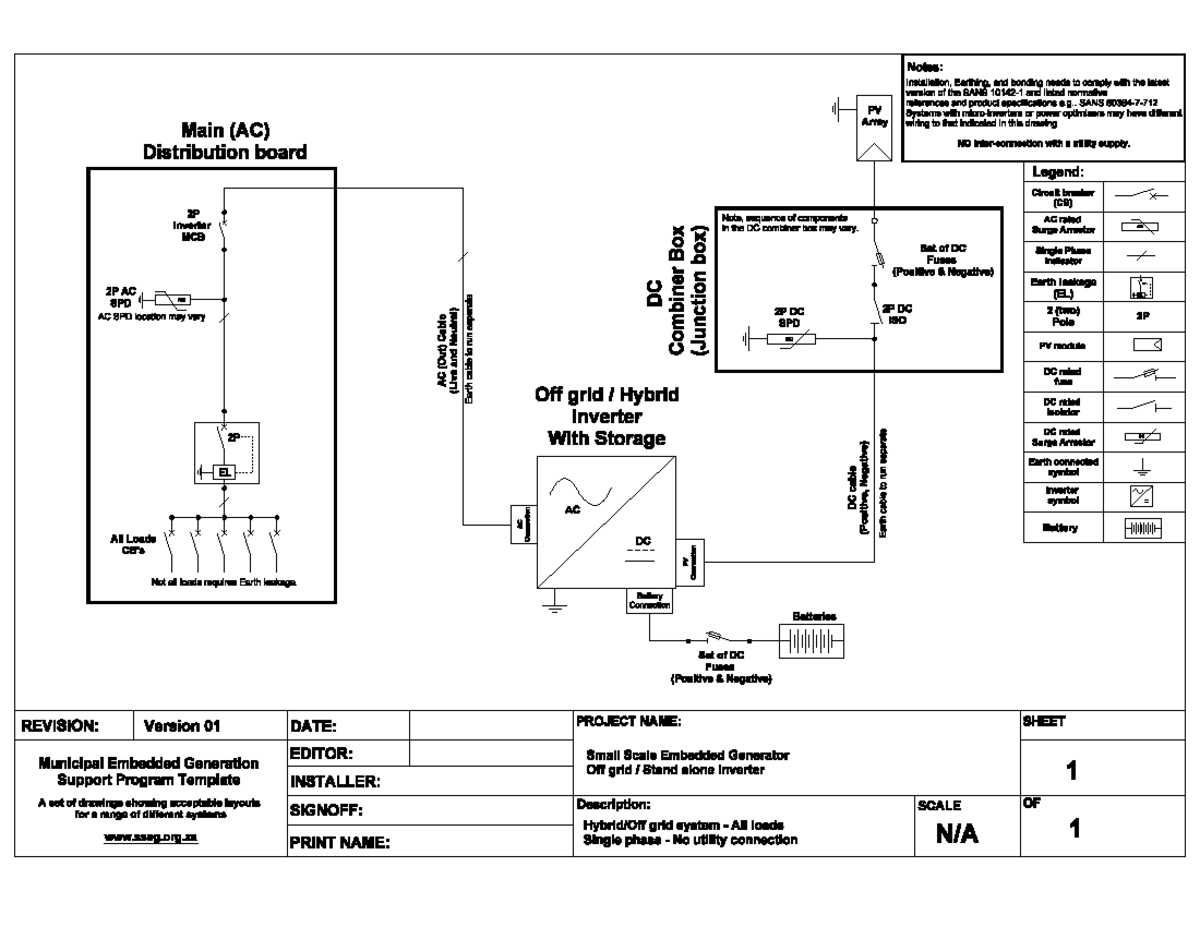 SLD 7 Off Grid Hybrid System Single Phase v01 - Installation Notes ...