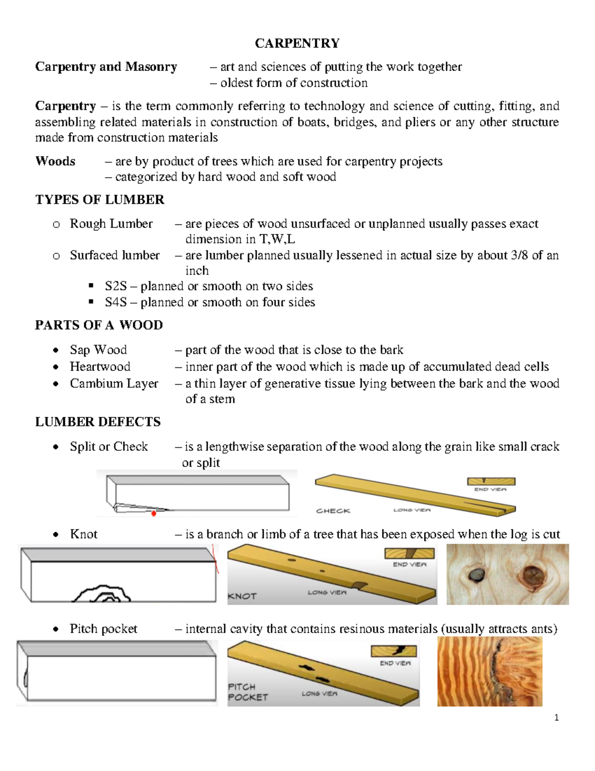 Carpentry Concepts and Techniques: A Comprehensive Overview - Studocu