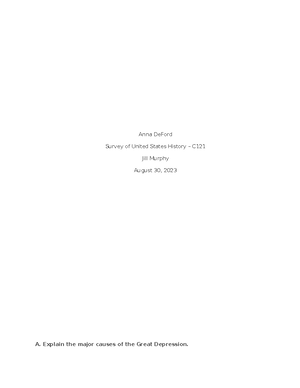 D353 - Task 1 - Task one assignment - 1 1. Initially, I would assess ...