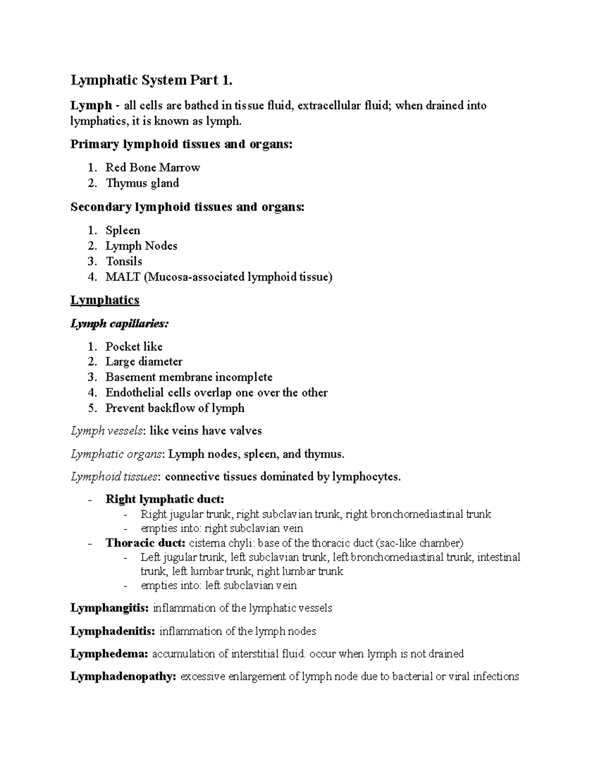 Understanding the Immune & Lymphatic Systems: A Detailed Study Guide ...