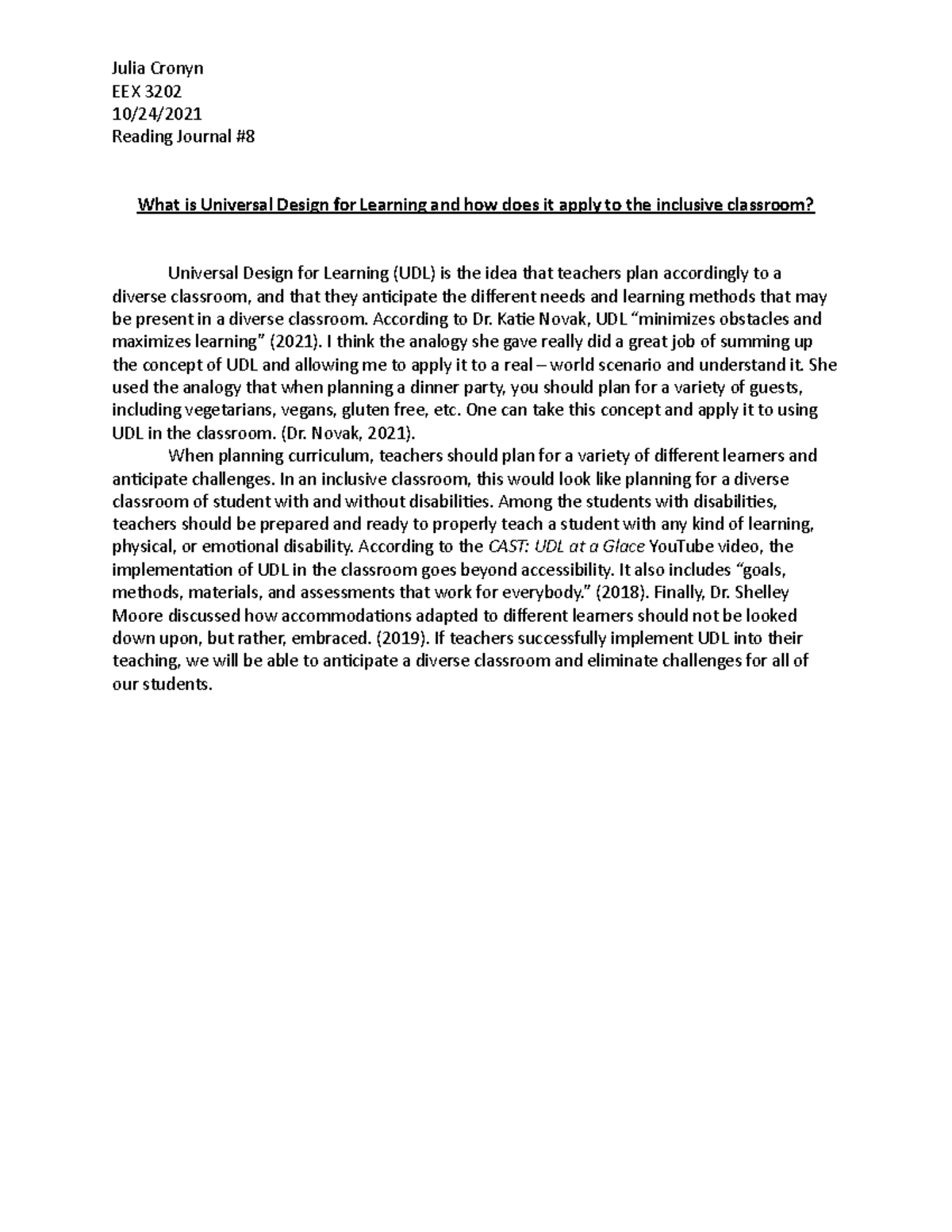 What is Universal Design for Learning and how does it Apply to the ...