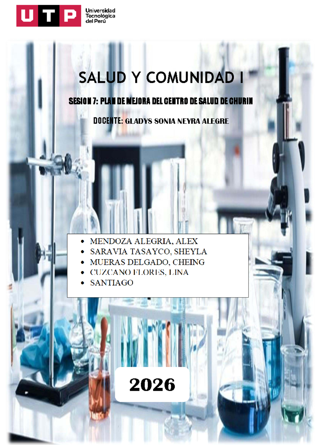 SALUD Y COMUNIDAD I: PLAN DE MEJORA DEL CENTRO DE SALUD CHURÍN - Studocu