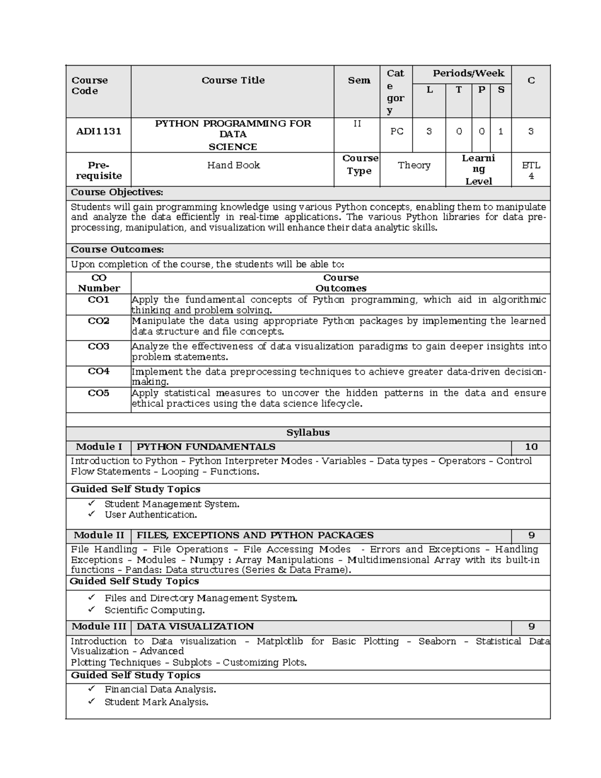 ADI1131 Final Exam Notes: Python Programming for Data Science II - Studocu