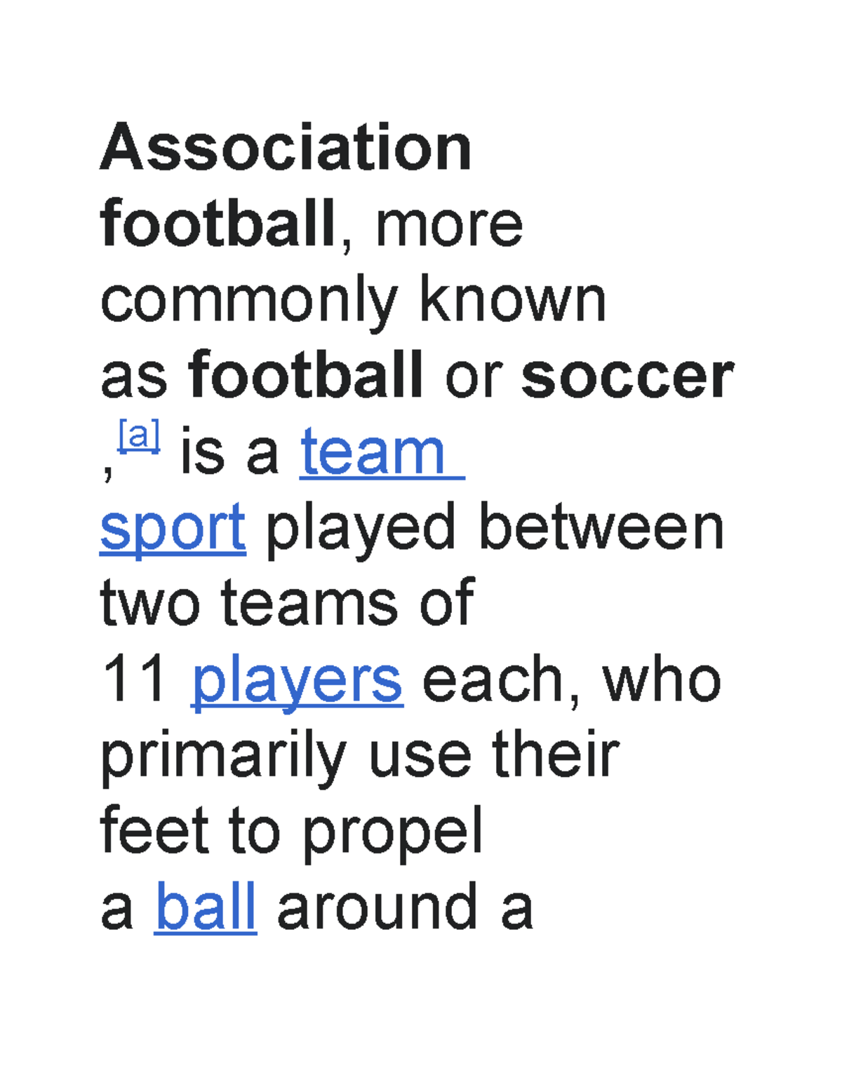 Association Football Overview: Rules, Objectives, and Gameplay - Studocu