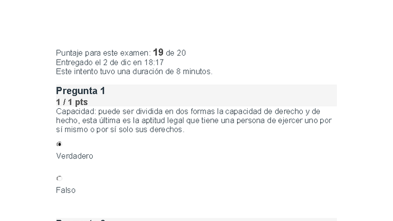 TP Práctico II: Examen de Derecho Laboral I - Puntaje 19/20 - Studocu