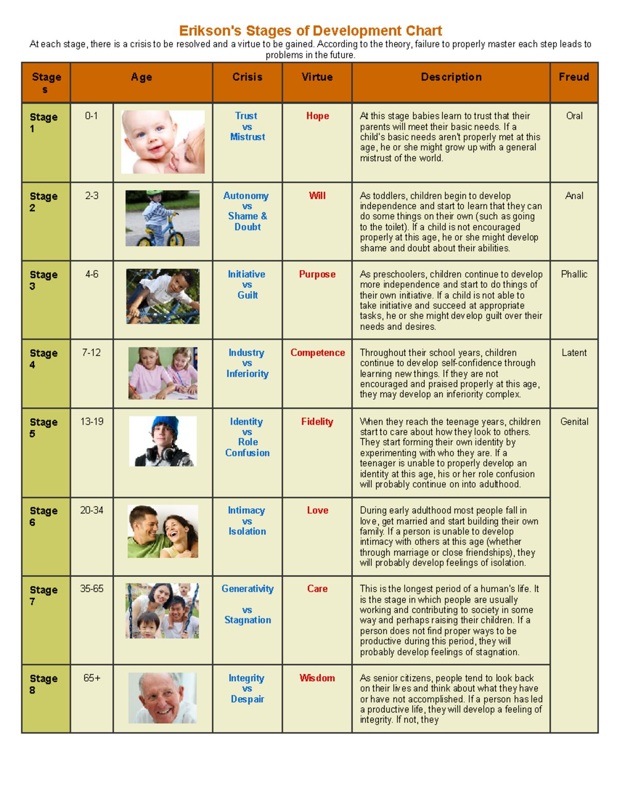 Erikson Stages Stages In Psychosocial Development Theory By Erik erikson-stages-stages-in-psychosocial-development-theory-by-erik