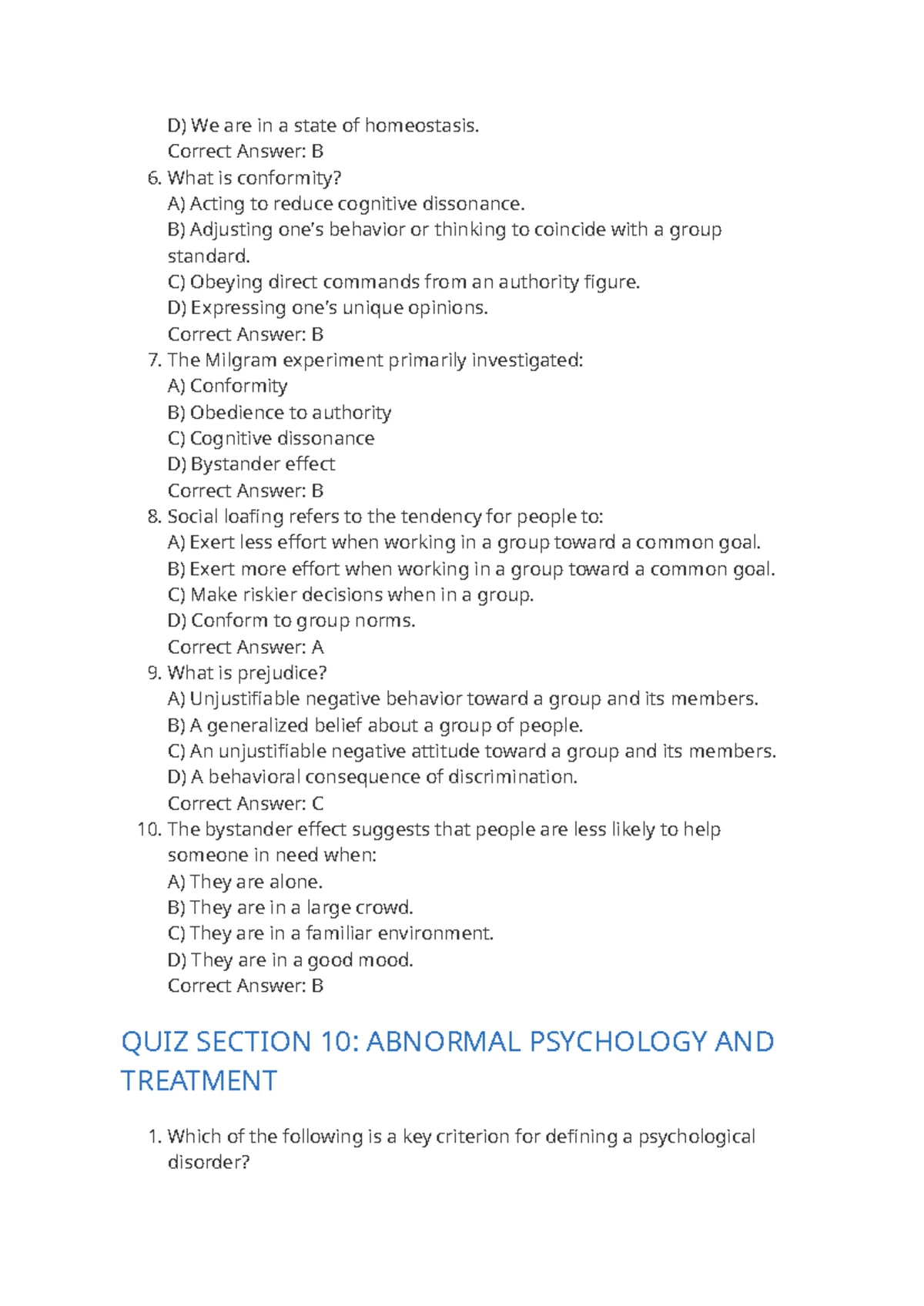 Psychology Quiz-4: Key Concepts in Intelligence and Motivation - Studocu