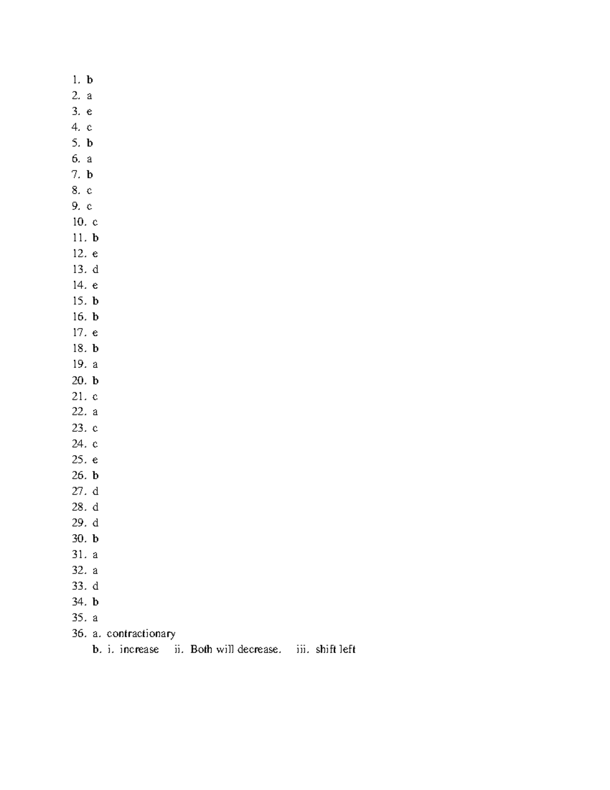 Final Exam Answers: Economics 101 - Multiple Choice Questions - ECON ...