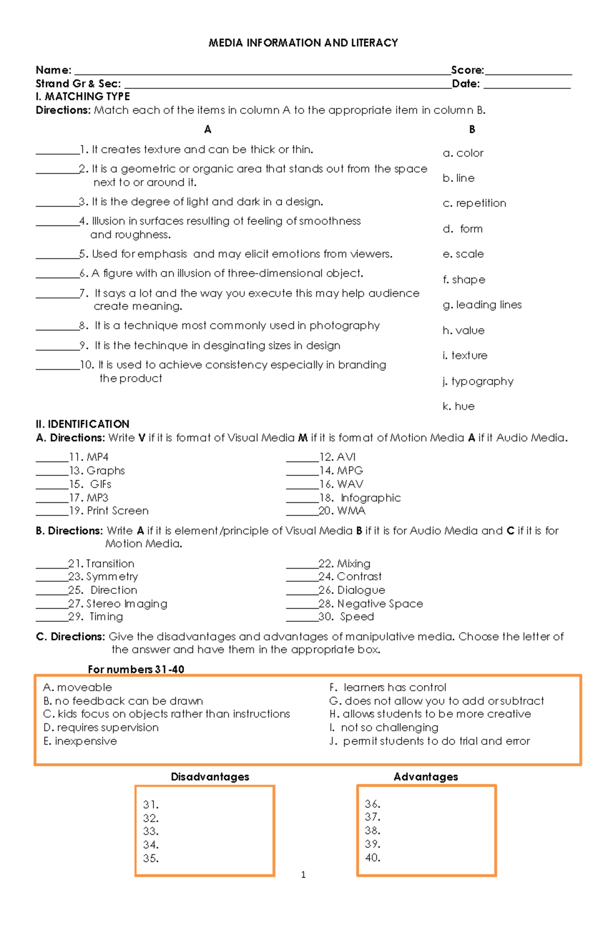 Media and Information Literacy (MIL 2) - Comprehensive Reviewer - Studocu