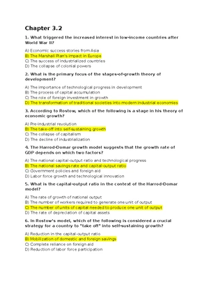 Econ 101: Economic growth test questions and answers - Studocu