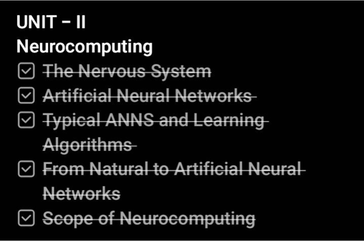 NIC UNIT II - Neurocomputing: From Biological to Artificial Neural ...