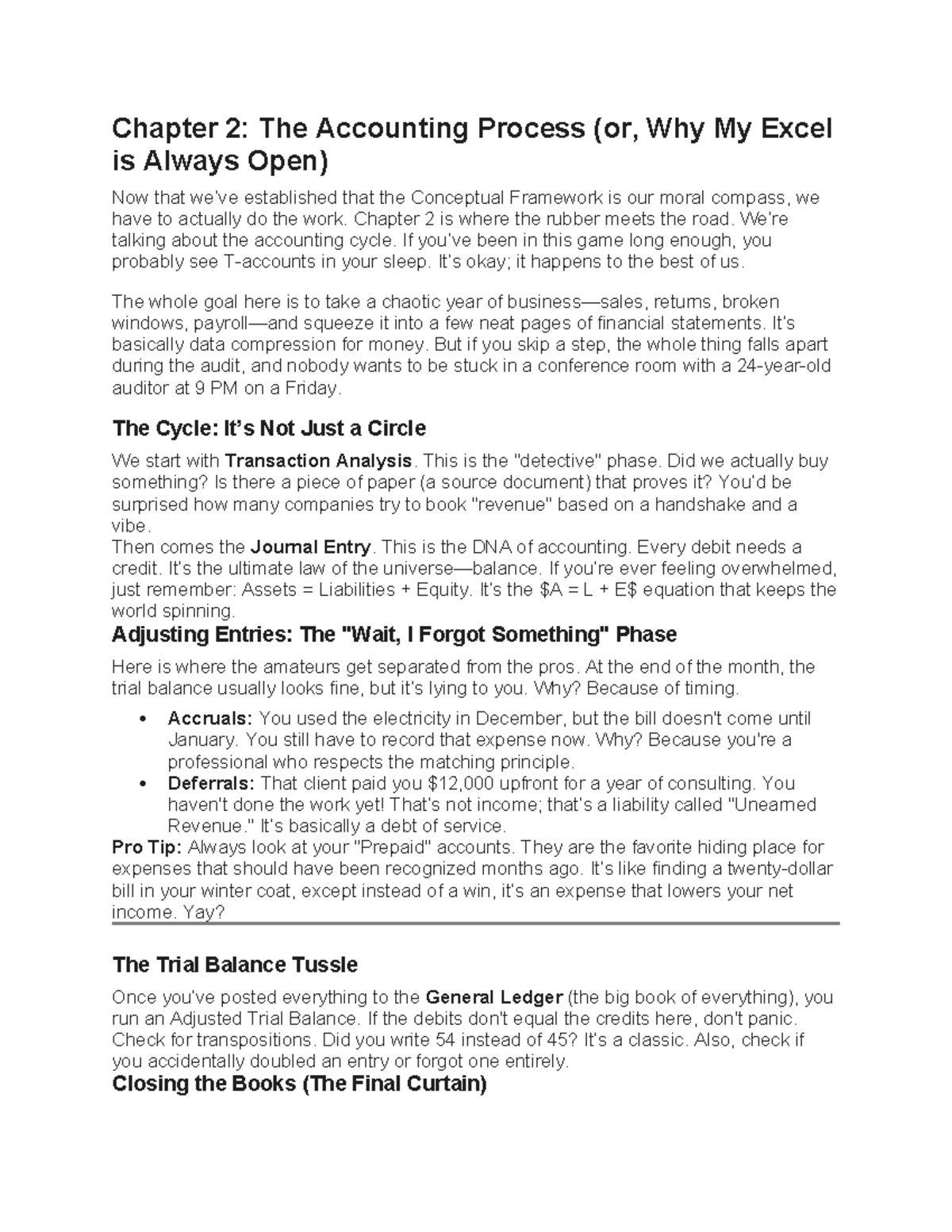 Chapter 2: The Accounting Cycle Explained (ACC 101) - Studocu