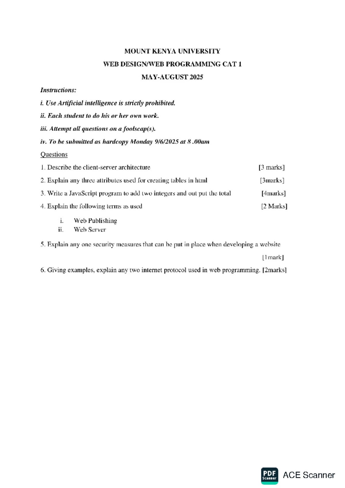 MOUNT KENYA UNIVERSITY Student Clearance Form for Teaching Practice ...